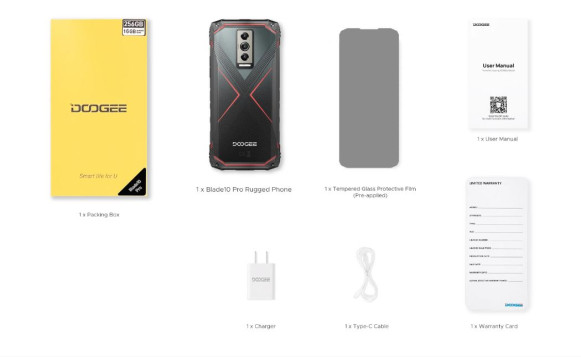 Смартфон Doogee Blade 10 Pro 6/256Gb Mirage Silver