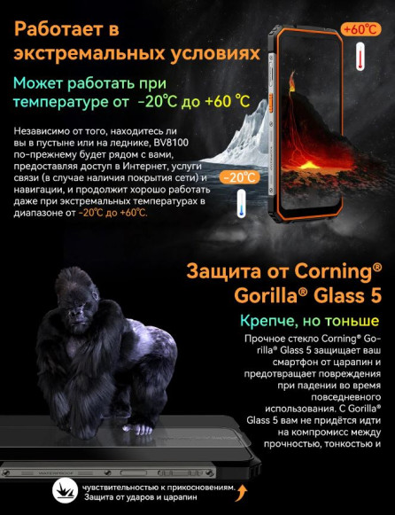 Смартфон Blackview BV8100 8/256Gb Orange